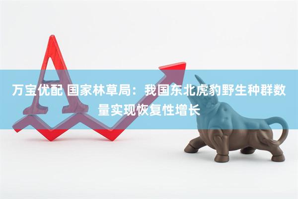 万宝优配 国家林草局：我国东北虎豹野生种群数量实现恢复性增长